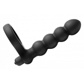 Насадка для двойного проникновения Double Fun Cock Ring with Double Penetration Vibe - XR Brands - в Димитровграде купить с доставкой