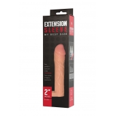 Телесная насадка-удлинитель Extension sleeve с подхватом - 17 см. - Sitabella - в Димитровграде купить с доставкой