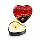 Массажная свеча с ароматом персика Bougie Massage Candle - 35 мл. - Plaisir Secret - купить с доставкой в Димитровграде