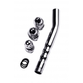 Металлический анальный душ с тремя насадками - ToyFa - купить с доставкой в Димитровграде