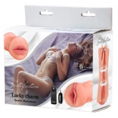 Двусторонний мастурбатор с вибропулей Satisfaction Lucky charm - Lola Games - в Димитровграде купить с доставкой