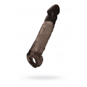 Чёрная насадка на пенис Tс подхватом - 19,5 см. - ToyFa - в Димитровграде купить с доставкой