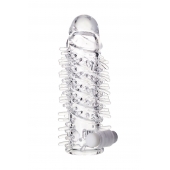 Насадка на пенис TOYFA A-Toys с вибропулей и шипами - 13,4 см. - A-toys - в Димитровграде купить с доставкой