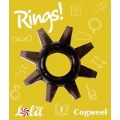 Чёрное эрекционное кольцо Rings Cogweel - Lola Games - в Димитровграде купить с доставкой