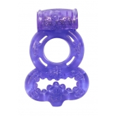 Фиолетовое эрекционное кольцо Rings Treadle с подхватом - Lola Games - в Димитровграде купить с доставкой
