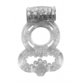 Прозрачное эрекционное кольцо Rings Treadle с подхватом - Lola Games - в Димитровграде купить с доставкой