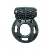 Черное эрекционное кольцо с вибрацией Rings Axle-pin - Lola Games - в Димитровграде купить с доставкой