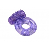 Фиолетовое эрекционное кольцо с вибрацией Rings Axle-pin - Lola Games - в Димитровграде купить с доставкой