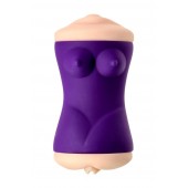 Двухсторонний мастурбатор JOS YARA в фиолетовой колбе - JOS - в Димитровграде купить с доставкой