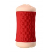 Двухсторонний мастурбатор JOS  NADIN в красном цилиндре - JOS - в Димитровграде купить с доставкой