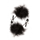 Зажимы для сосков с пухом FEATHERED NIPPLE CLAMPS - Blush Novelties - купить с доставкой в Димитровграде