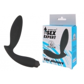 Чёрный вибростимулятор простаты Sex Expert Vibe Pleasure - Sex Expert - в Димитровграде купить с доставкой