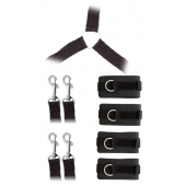 Комплект наручников и поножей LUXURIOUS BED RESTRAINT CUFF SET - Blush Novelties - купить с доставкой в Димитровграде