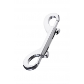 Серебристый двухсторонний карабин TOYFA Metal - ToyFa - купить с доставкой в Димитровграде