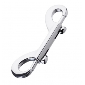 Серебристый двухсторонний карабин TOYFA Metal - ToyFa - купить с доставкой в Димитровграде