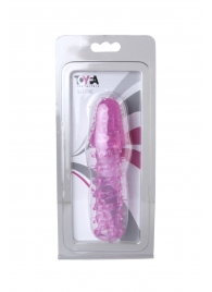 Розовая насадка с нежными шипами - 13,5 см. - Toyfa Basic - в Димитровграде купить с доставкой