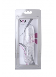 Прозрачная насадка с шишечками и шипами - 13,5 см. - Toyfa Basic - в Димитровграде купить с доставкой