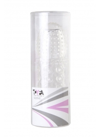 Прозрачная закрытая гелевая насадка - 13,5 см. - Toyfa Basic - в Димитровграде купить с доставкой