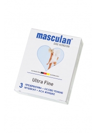 Ультратонкие презервативы Masculan Ultra Fine с обильной смазкой - 3 шт. - Masculan - купить с доставкой в Димитровграде