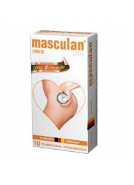 Розовые презервативы Masculan Ultra Long Pleasure с колечками, пупырышками и продлевающим эффектом - 10 шт. - Masculan - купить с доставкой в Димитровграде