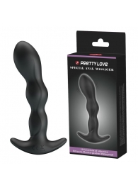 Черный анальный стимулятор простаты с вибрацией Special Anal Massager - 14,5 см. - Baile - в Димитровграде купить с доставкой