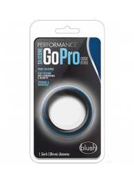 Черно-синее эрекционное кольцо Silicone Go Pro Cock Ring - Blush Novelties - в Димитровграде купить с доставкой