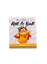 Стимулирующий презерватив-насадка Roll   Ball Banana - Sitabella - купить с доставкой в Димитровграде