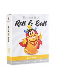 Стимулирующий презерватив-насадка Roll   Ball Banana - Sitabella - купить с доставкой в Димитровграде