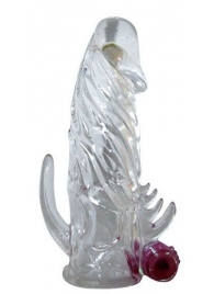 Закрытая прозрачная вибронасадка на пенис Crystal Sleeve Vibe - Erowoman-Eroman - в Димитровграде купить с доставкой