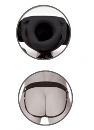 Черный полый страпон унисекс Hollow Strap-On - 14,5 см. - Pipedream - купить с доставкой в Димитровграде