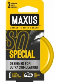Презервативы с точками и рёбрами в железном кейсе MAXUS Special - 3 шт. - Maxus - купить с доставкой в Димитровграде