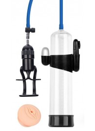 Прозрачная вакуумная вибропомпа Sex Expert с насадкой-вагиной - Sex Expert - в Димитровграде купить с доставкой