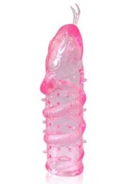 Закрытая рельефная насадка Crystal sleeve snakes в виде змеи с усиками - 14 см. - Erowoman-Eroman - в Димитровграде купить с доставкой
