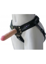 Черный пояс-трусики с двумя насадками  Экзотик-Linda  - 15,5 и 10,5 см. - LOVETOY (А-Полимер) - купить с доставкой в Димитровграде