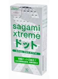 Презервативы Sagami Xtreme Type-E с точками - 10 шт. - Sagami - купить с доставкой в Димитровграде