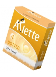 Презервативы Arlette Dotted с точечной текстурой - 3 шт. - Arlette - купить с доставкой в Димитровграде