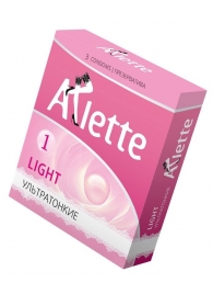 Ультратонкие презервативы Arlette Light - 3 шт. - Arlette - купить с доставкой в Димитровграде
