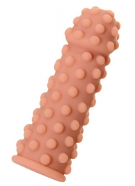 Телесная реалистичная насадка KOKOS Extreme Sleeve 02 с дополнительной стимуляцией - 12,7 см. - KOKOS - в Димитровграде купить с доставкой