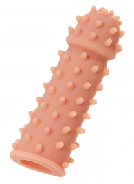 Телесная реалистичная насадка KOKOS Extreme Sleeve 03 с дополнительной стимуляцией - 12,7 см. - KOKOS - в Димитровграде купить с доставкой