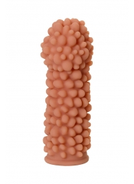 Телесная реалистичная насадка KOKOS Extreme Sleeve 08 с дополнительной стимуляцией - 12,7 см. - KOKOS - в Димитровграде купить с доставкой