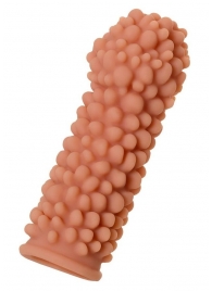 Телесная реалистичная насадка KOKOS Extreme Sleeve 08 с дополнительной стимуляцией - 12,7 см. - KOKOS - в Димитровграде купить с доставкой