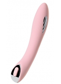 Розовый силиконовый вибратор с электростимуляцией TESLA G-POINT - 21 см. - ToyFa - купить с доставкой в Димитровграде