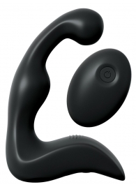 Черный вибромассажер простаты с пультом ДУ Control P-Spot Pro - Pipedream - в Димитровграде купить с доставкой