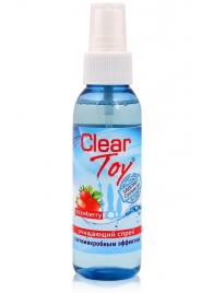 Очищающий спрей для игрушек CLEAR TOY Strawberry - 100 мл. - Биоритм - купить с доставкой в Димитровграде