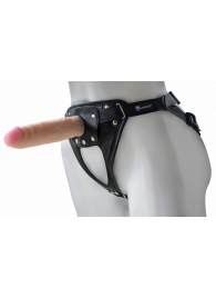 Универсальный мягкий пояс с насадкой Hard brutal BDSM-КОНСУЛ - 17 см. - LOVETOY (А-Полимер) - купить с доставкой в Димитровграде