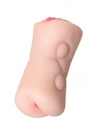 Телесный двусторонний мастурбатор Rich Fruit - вагина и анус - ToyFa - в Димитровграде купить с доставкой