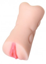 Телесный двусторонний мастурбатор Rich Fruit - вагина и анус - ToyFa - в Димитровграде купить с доставкой