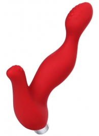 Красный силиконовый вибростимулятор простаты Proman - 12,5 см. - ToyFa - в Димитровграде купить с доставкой