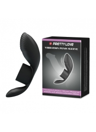 Черное кольцо на пенис с вибрацией Vibration Penis Sleeve - Baile - в Димитровграде купить с доставкой