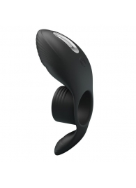 Черное кольцо на пенис с вибрацией Vibration Penis Sleeve - Baile - в Димитровграде купить с доставкой